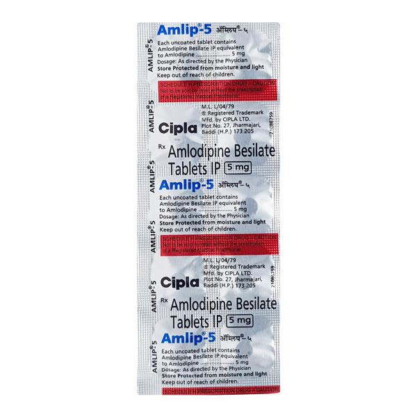 Netmeds | Amlip 5mg Tablet 10'S