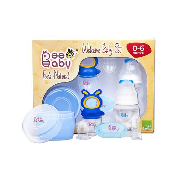 Netmeds | BeeBaby Welcome Baby Set Blue 0-6 months 1'S