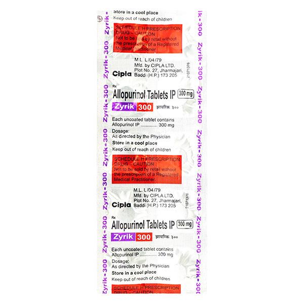 Netmeds | Zyrik 300mg Tablet 10'S