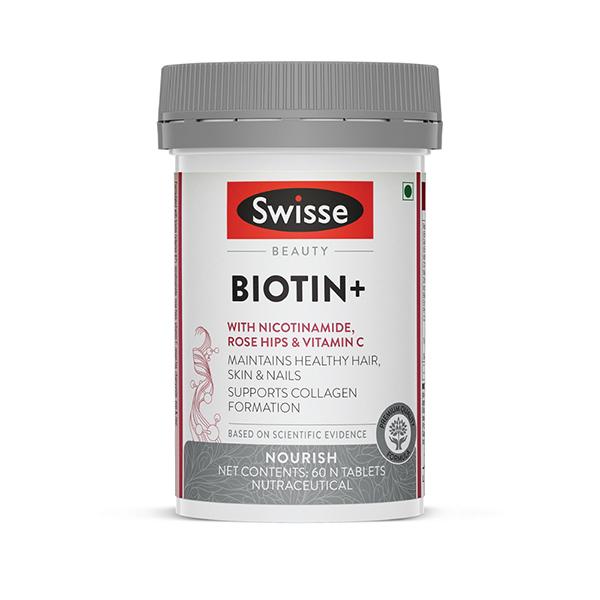 Netmeds | Swisse Beauty Biotin+ Tablet 60's