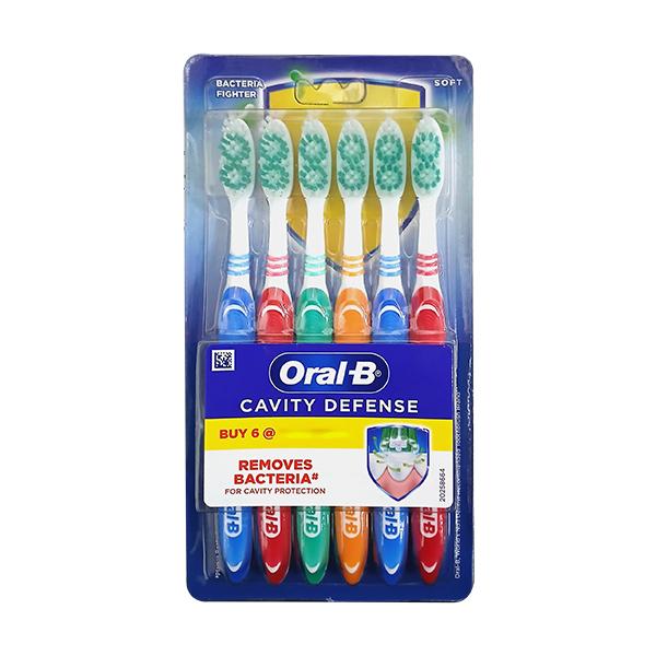 Netmeds | Oral B Cavity Defense Bacteria Fighter Soft Toothbrush 6's