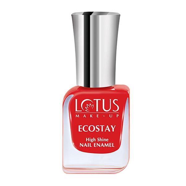 Netmeds | Lotus Makeup Ecostay Nail Enamel Hot Crimson E5 10 ml