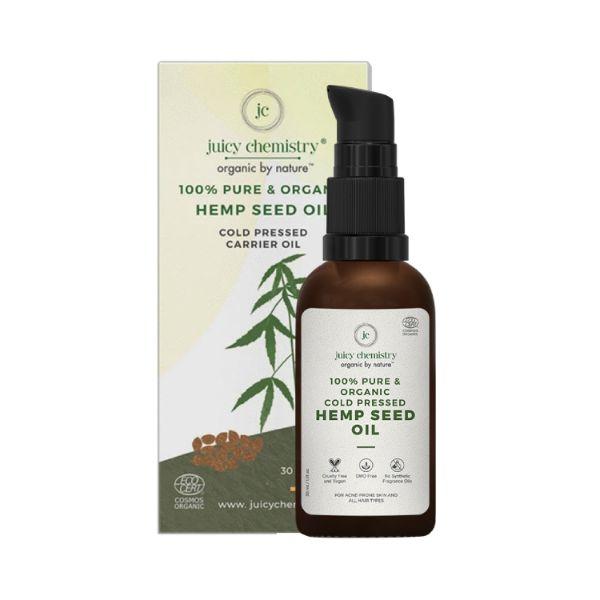 Netmeds | Juicy Chemistry Hemp Seed Cold Pressed Carrier Oil 30ml