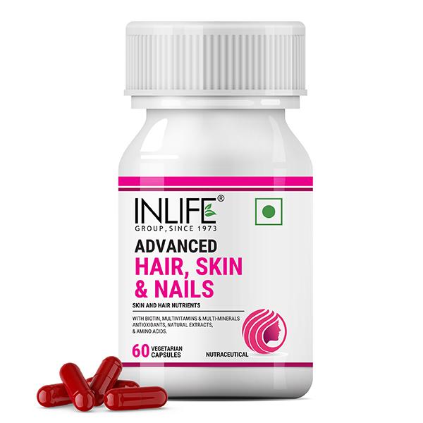 Netmeds | INLIFE Advanced Hair, Skin and Nails Capsule 60's
