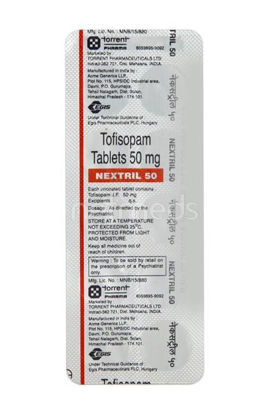 Netmeds | Nextril 50mg Tablet 10'S