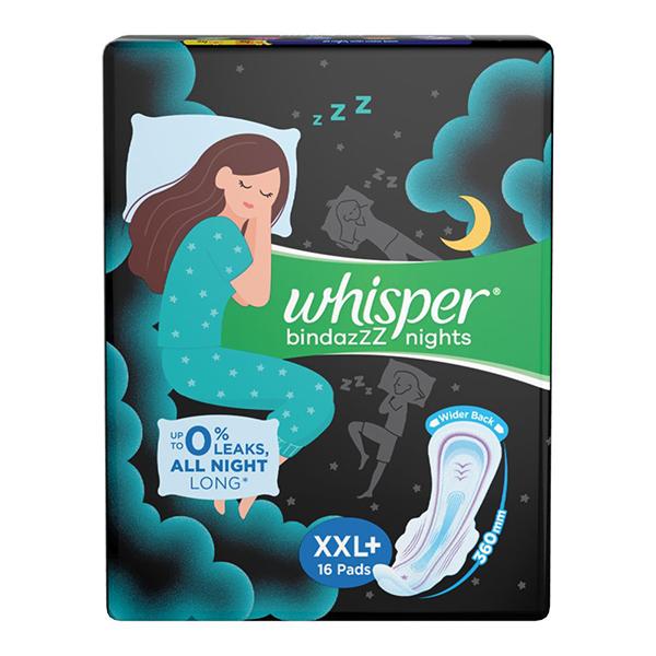 Netmeds | Whisper Ultra Bindazzz Night XXL+ 16's