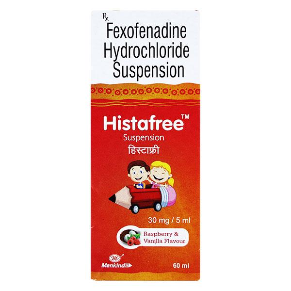 Netmeds | Histafree Raspberry & Vanilla Flavour Suspension 60ml