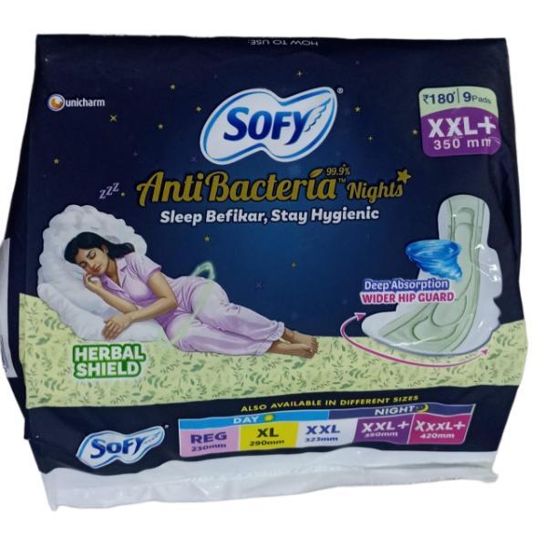 Netmeds | Sofy Anti Bacteria Nights (XXL+) 9's