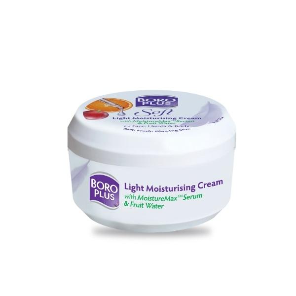 Netmeds | Boro Plus Soft Light Moisturising Cream With Fruit Water & Vitamin E 200 ml