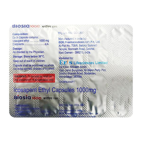 Netmeds | BIOSIA 1000 Capsule 10's