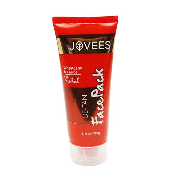 Netmeds | Jovees Herbal De-Tan Face Pack Wheatgerm & Carrot/Clarifying Face Pack 120ml