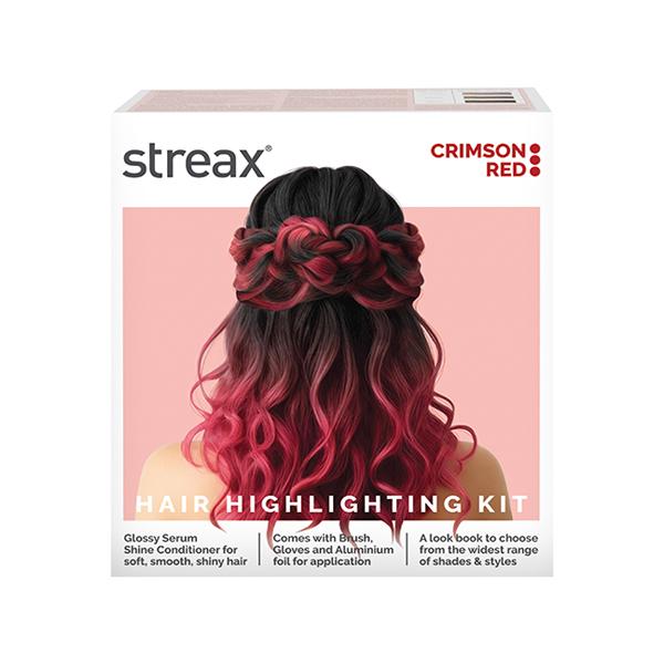 Netmeds | Streax Ultralights Hair Colour Highlight Kit, Red Hair Colour, Crimson Red, 1's