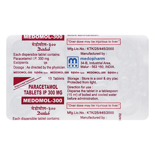 Netmeds | Medomol 300mg Distab 15'S