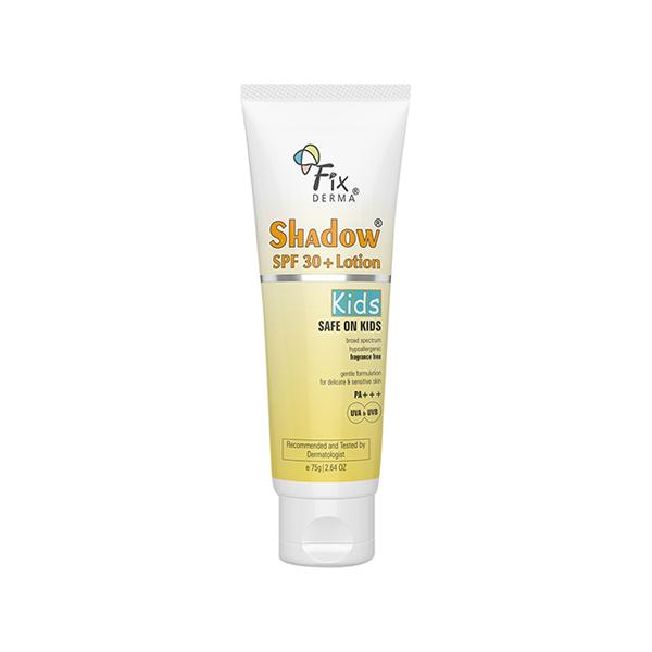 Netmeds | Fixderma Shadow SPF 30+ Lotion For Kids 75 ml