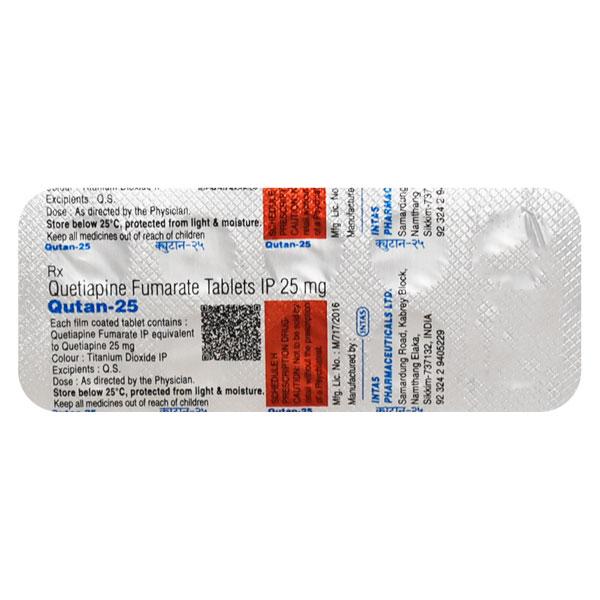 Netmeds | Qutan 25mg Tablet 10'S