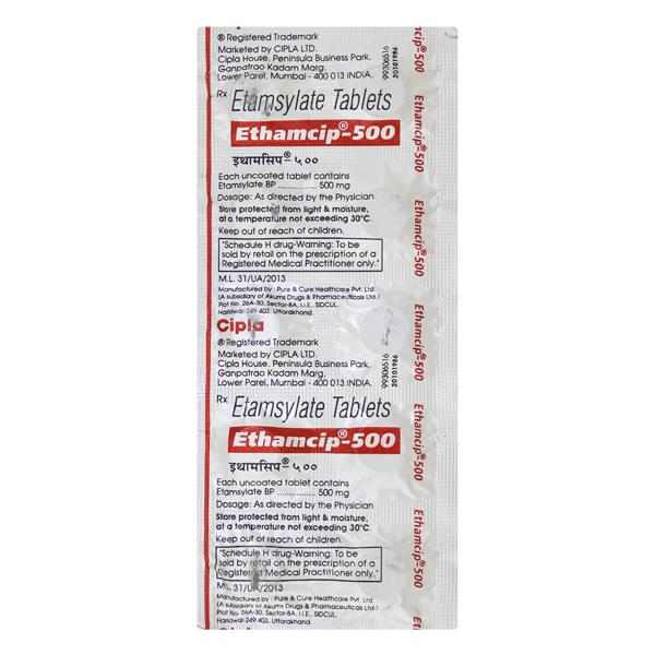 Netmeds | Ethamcip 500mg Tablet 10'S