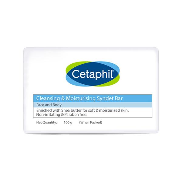 Netmeds | Cetaphil Cleansing Moisturizing Syndet Bar 100 g