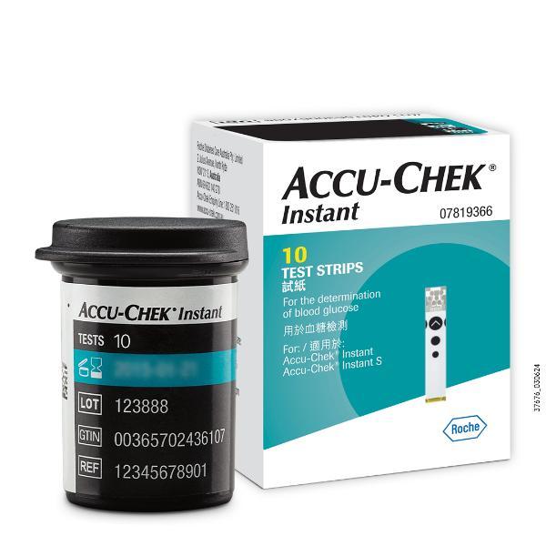 Netmeds | Accu-Chek Instant Blood Glucose Test Strips 10's