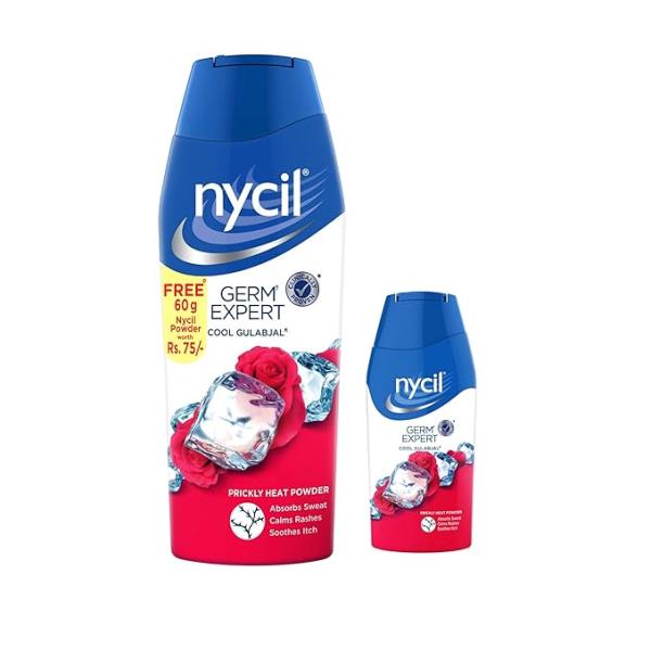 Netmeds | Nycil Germ Expert Powder - Cool Gulabjal 150 g (Free Cool Gulabjal 60 g)