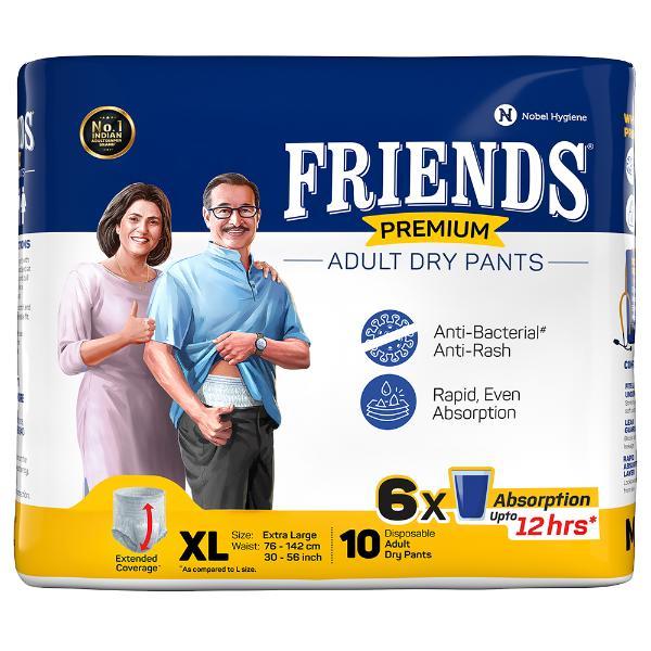 Netmeds | Friends Premium Adult Dry Pants (XL) 10's