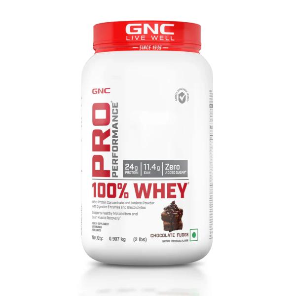 Netmeds | GNC Pro Performance 100% Whey Protein - Chocolate Fudge 907 gm (2lb)