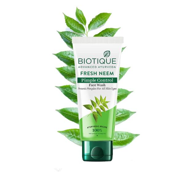 Netmeds | Biotique Fresh Neem Pimple Control Facewash 100ml