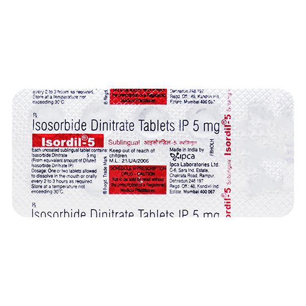 Netmeds | Isordil 5mg Tablet 10'S