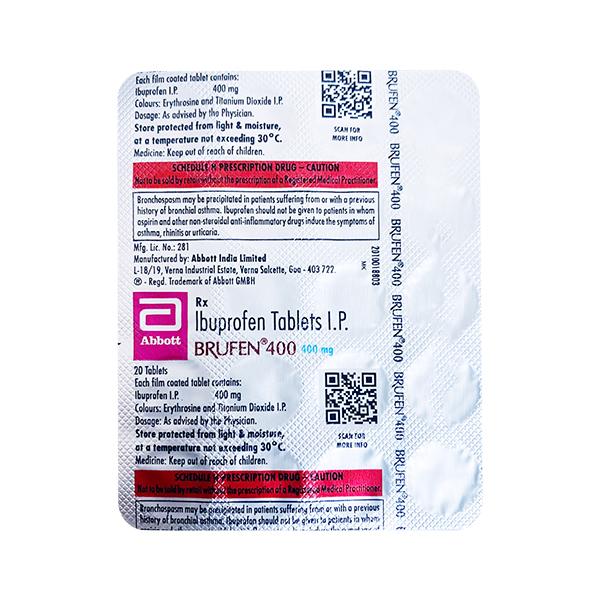 Netmeds | BRUFEN 400 Tablet 20's