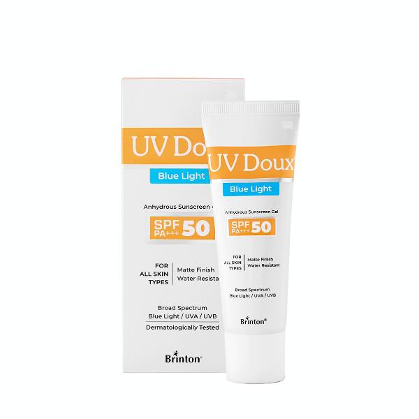 Netmeds | UV Doux Blue Light SPF 50 PA+++ Anhydrous Sunscreen Gel 100 g