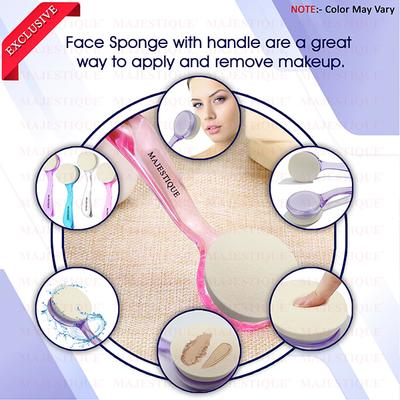 Majestique Women Face Sponge with Handle FC5 1's - Sponges & Applicators