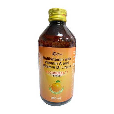 BECOSULES + ORANGE FLAVOUR Syrup 200ml - Supplements-Vam