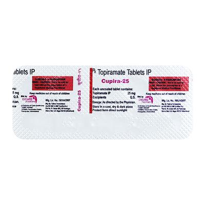 CUPIRA 25 Tablet 10's - Epilepsy/Convulsion-Ant