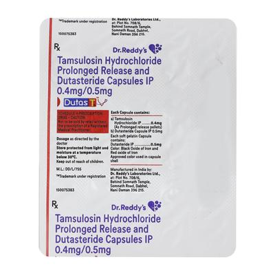 DUTAS T + Capsule 15's - Bladder And Prostate Disorders-Dru