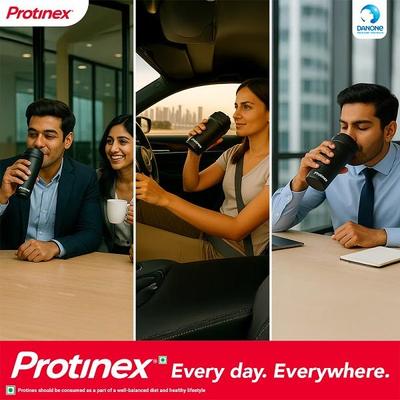 Protinex Powder - Creamy Vanilla Flavour 400 gm (Refill Pack) with Free Bottle 325 ml - Protein Drink