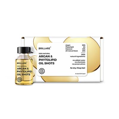 Brillare Argan & Phytolipid Oil Shots For Dry, Frizzy Hair 48 Ml - Hair Oils