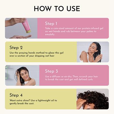 Fix My Curls Defining Hair Gel For Curly And Wavy Hair 200 gm - Hair Gels & Waxes