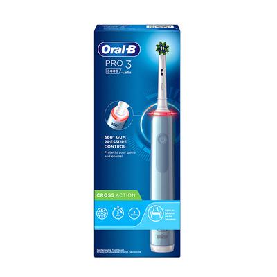 Oral B Pro 3 Electric Toothbrush, 3 modes with Triple pressure control, replaceable brush head included 268 gm - Toothbrushes