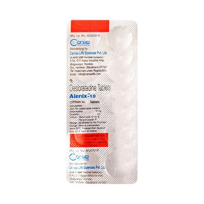 Alenix 10mg Tablet 10'S - Allergies-Ant