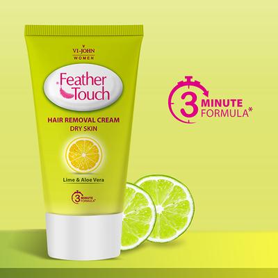 Vi-John Women Feather Touch Aloevera & Cucumber Hair Removal Cream - Pack of 5 x 40 gm + Feather Touch Rose & Aloevera Hair Removal Cream - Pack of 5 x 40 gm - Lotions & Creams
