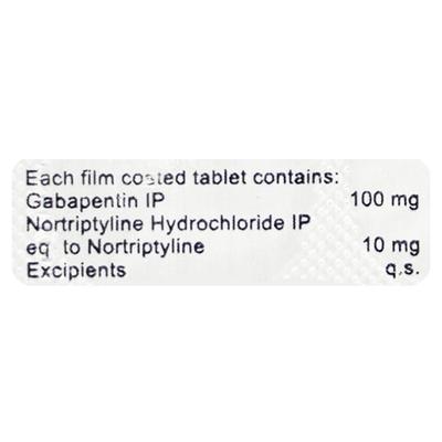 GABAGESIC NT 100 Tablet 10's - Neuropathic Pain-Dru