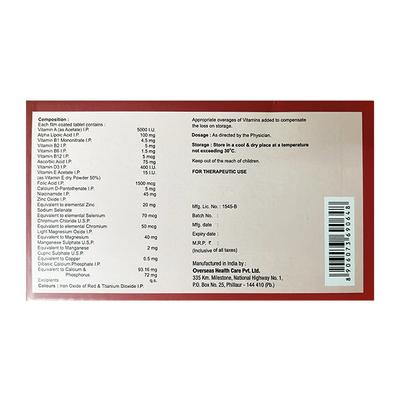 BEMINAL FORTE RF Tablet 10's - Supplements-Vam