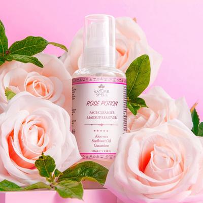 Nature Spell Rose Potion Aloe Vera Cleanser Makeup Remover 100 ml - Make Up Removers