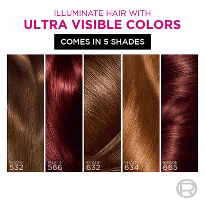 L'Oreal Paris Casting Creme Gloss Ultra Visible Hair Color with No Ammonia, Cherry Burgundy 566 1's - Crème