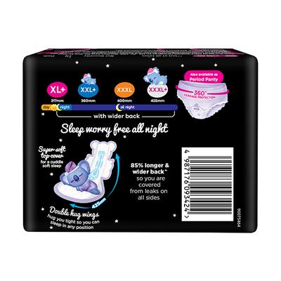 Whisper Bindazzz Nights Koala Soft Sanitary Pads XXX-Large Napkins 1's - Others