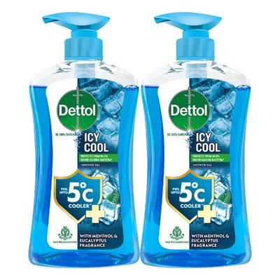 Dettol Icy Cool Body Wash (Pack 2 x 500 ml) - Shower Gels & Body Wash