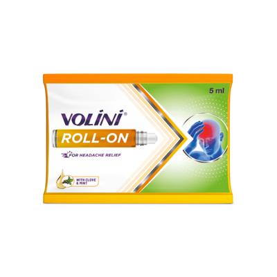 Volini Headache Relief Roll-On 5 ml - Roll-On/Patch