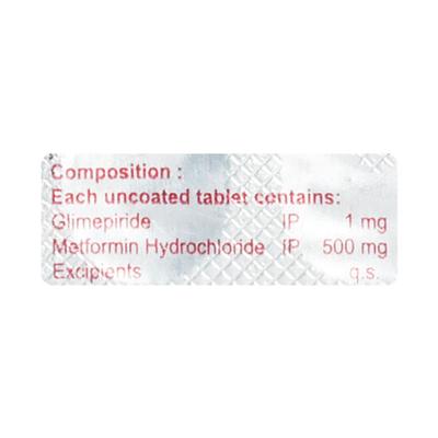 Glimp M 1/500mg Tablet 10'S - Diabetes-Ant