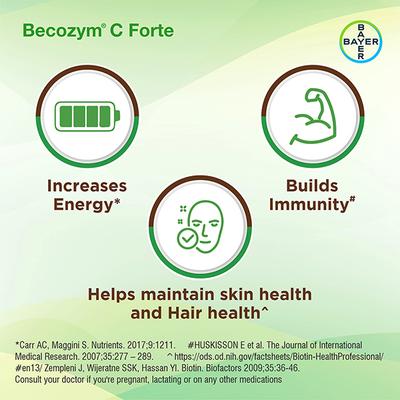 BECOZYM C FORTE Tablet 20's - Supplements-Vam