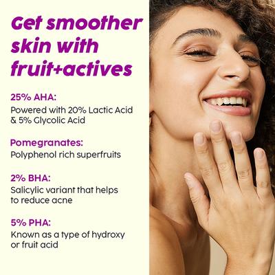 Plix The Plant Fix 25% Aha + 2% Bha + 5% Pha Peeling Solution For Glowing 30 ml - Face Gels
