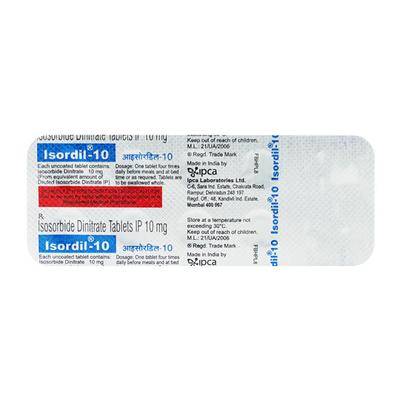 Isordil 10mg Tablet 10'S - Angina